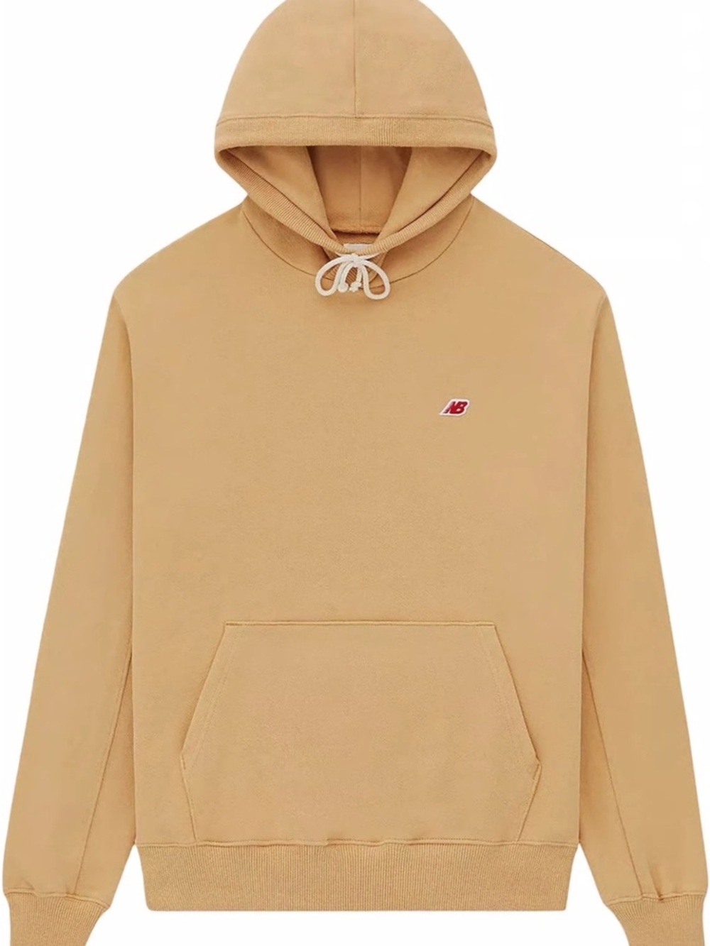 New Balance Made in The USA Core Hoodie Mens Sz XS Womans S Tan French Terry